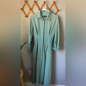 Checkered shirt dress